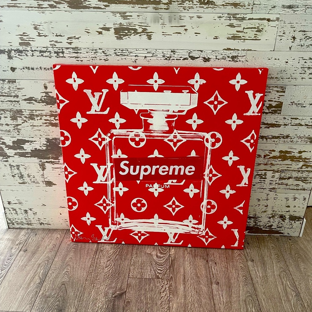 Louis Vuitton collapse supreme painting
